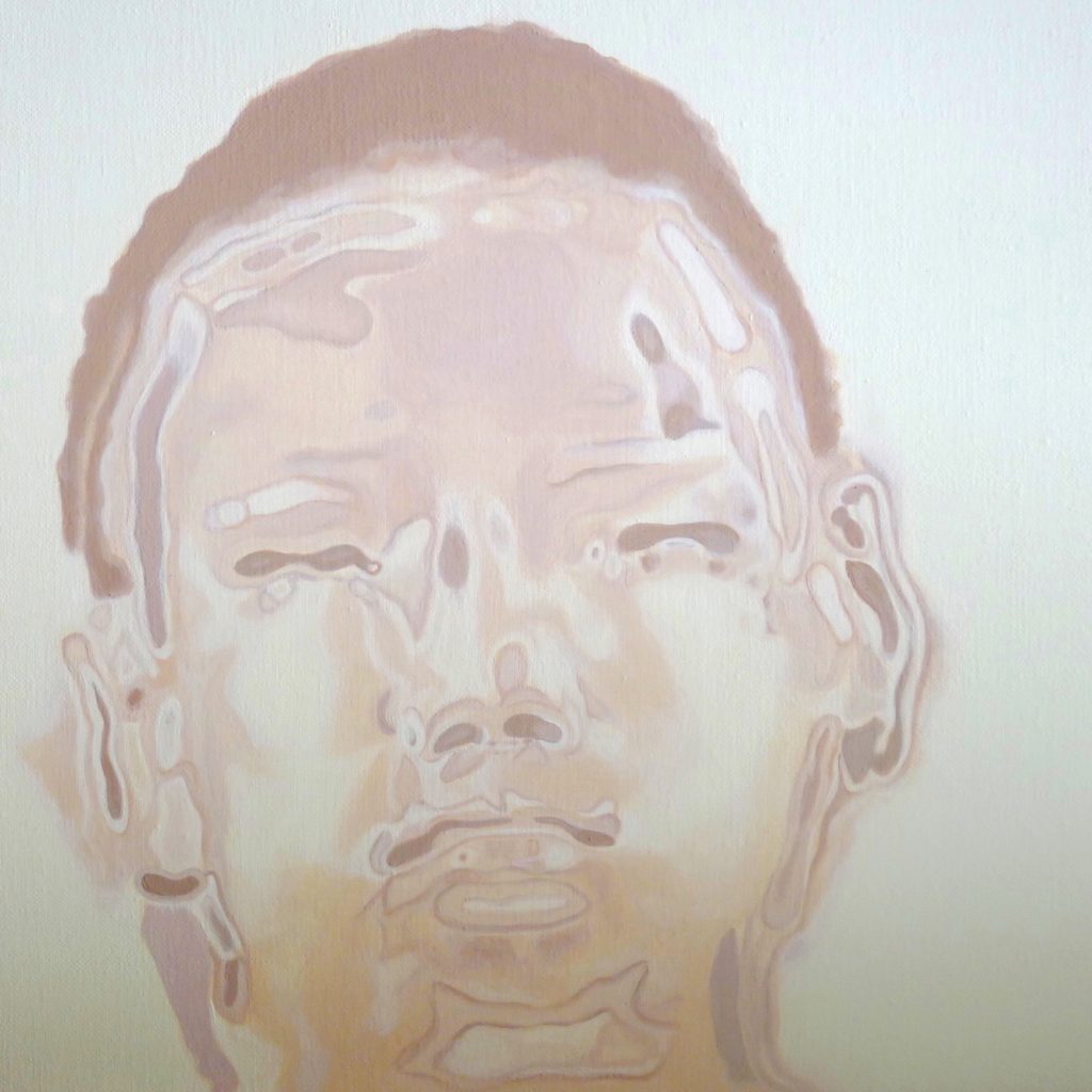 Daxing Boy , portrait oil on canvas, 50x50cm Niamh Cunningham
